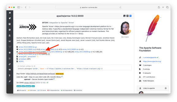 "R-universe Enables MacOS ARM64 Binaries for Apple Silicon Users"