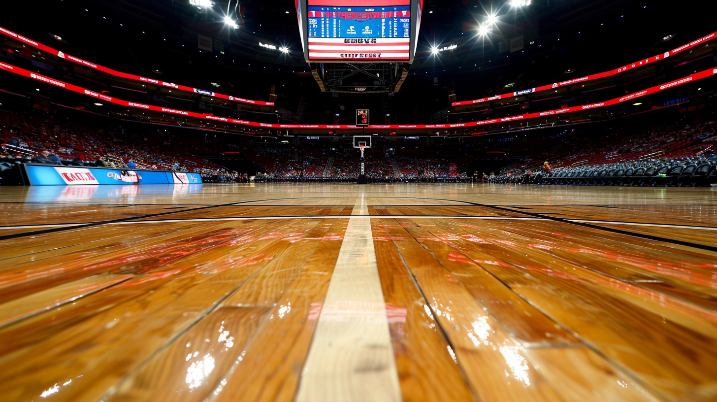 Dimensions of 3-point lines on Portland court differ for women's March Madness
