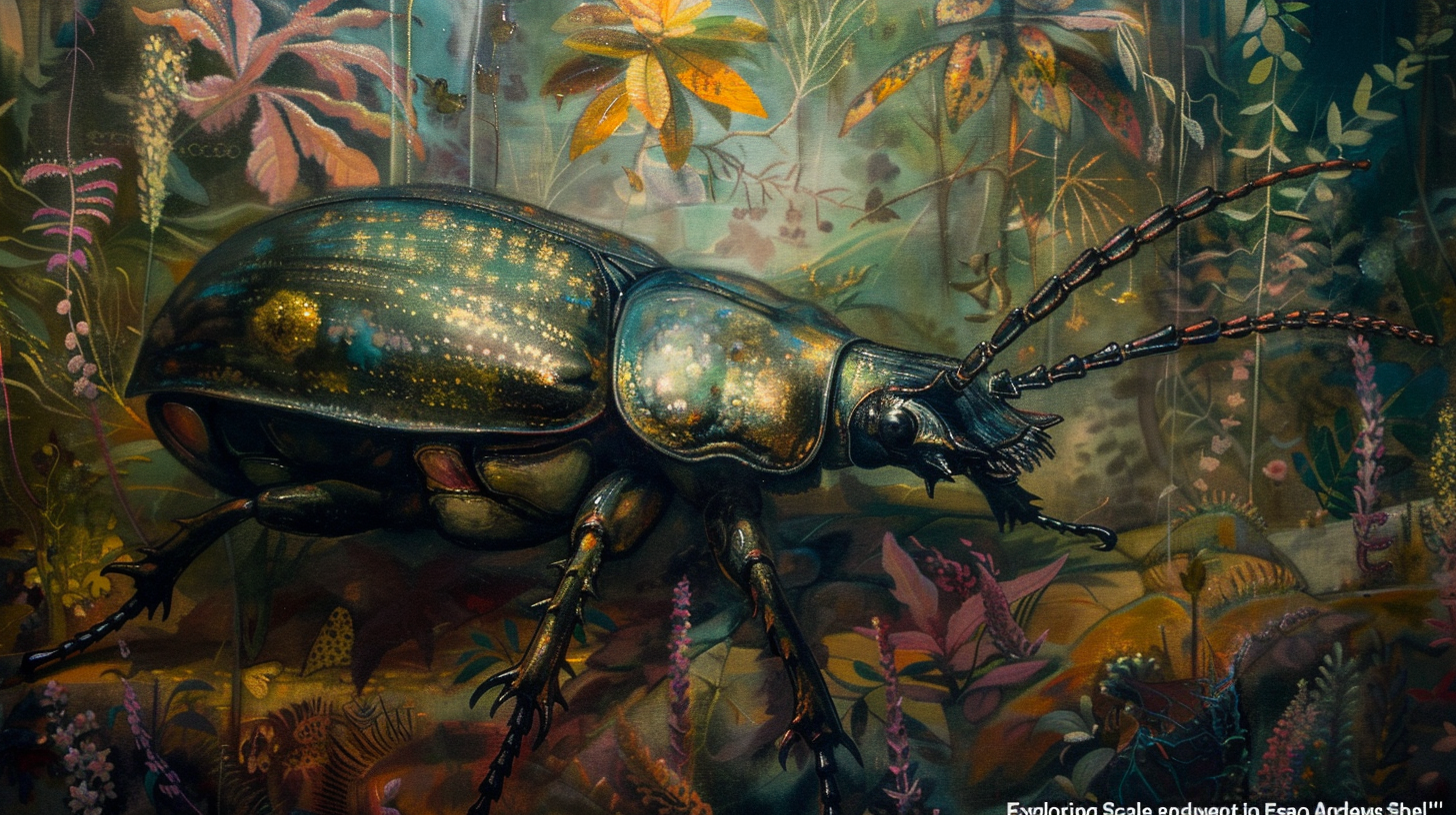 Exploring Scale and Placement in Esao Andrews' Beetle Shell