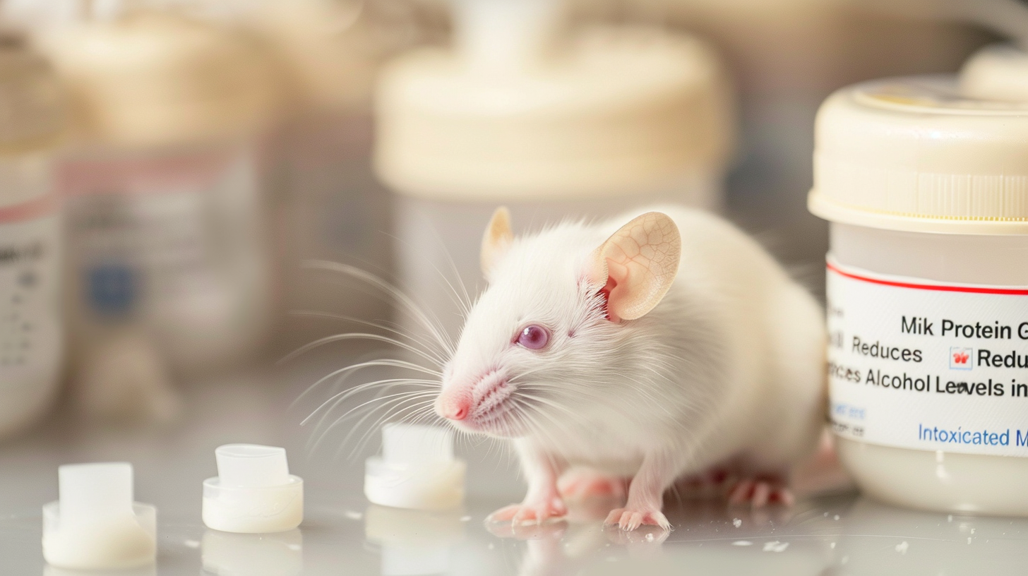 Milk Protein Gel Reduces Alcohol Levels in Intoxicated Mice