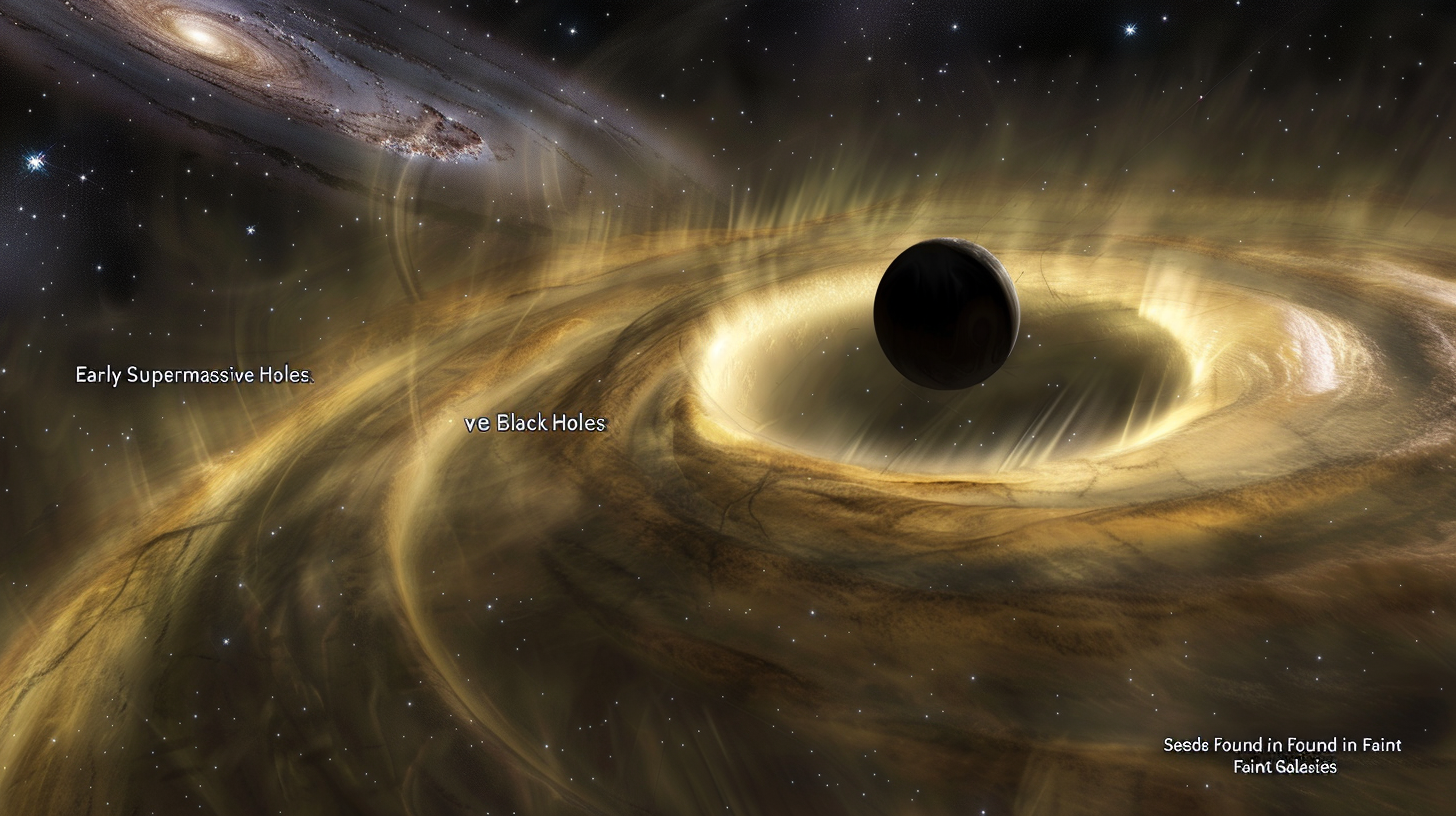 Early Supermassive Black Holes: Seeds Found in Faint Galaxies