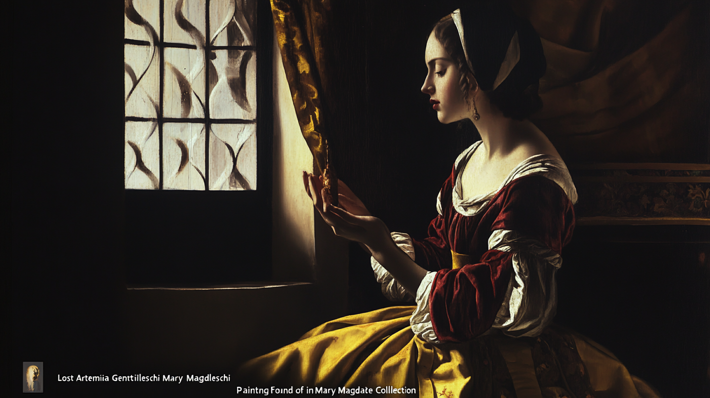 Lost Artemisia Gentileschi Painting of Mary Magdalene Found in Private Collection