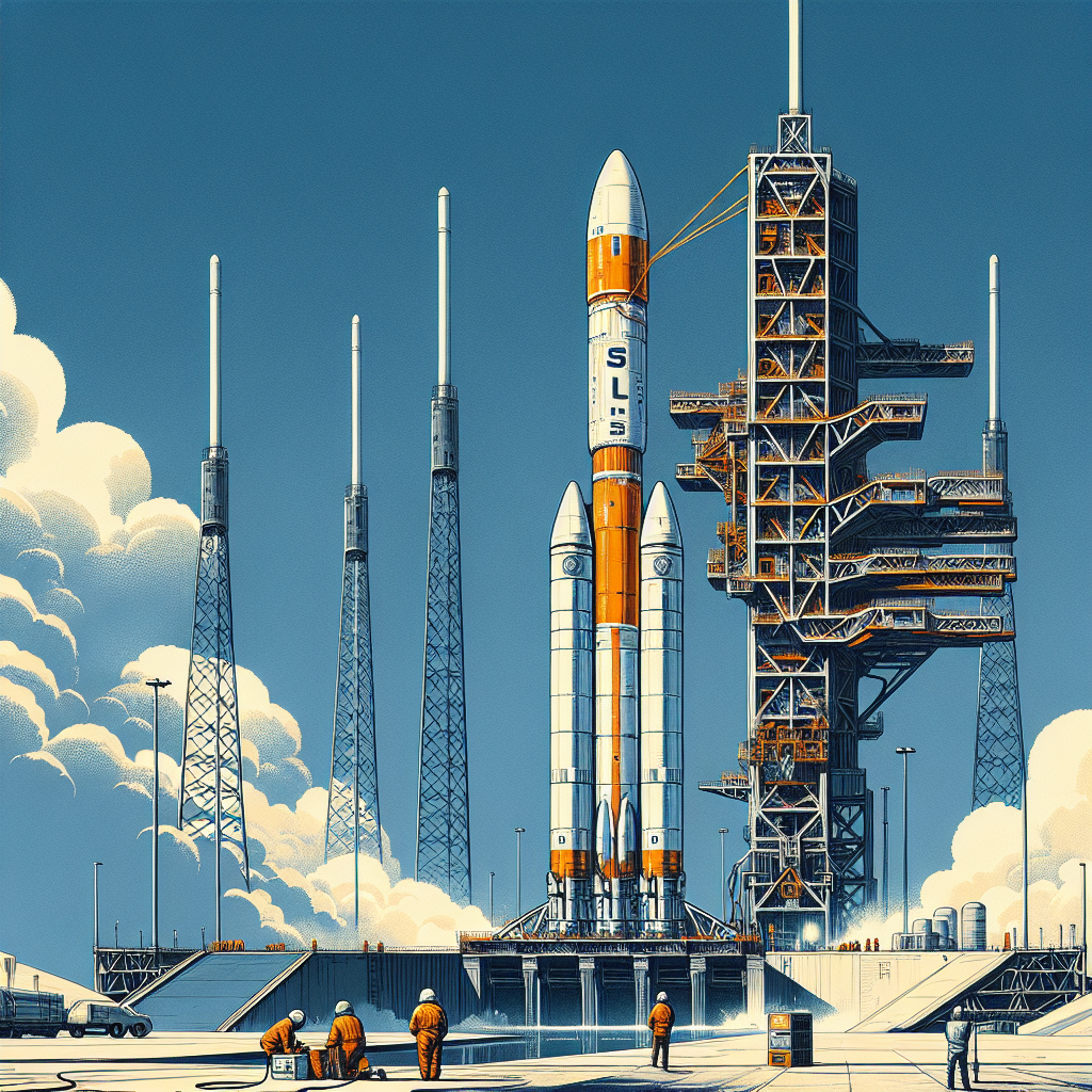 NASA and Amentum Technicians Prepare for Artemis II Mission